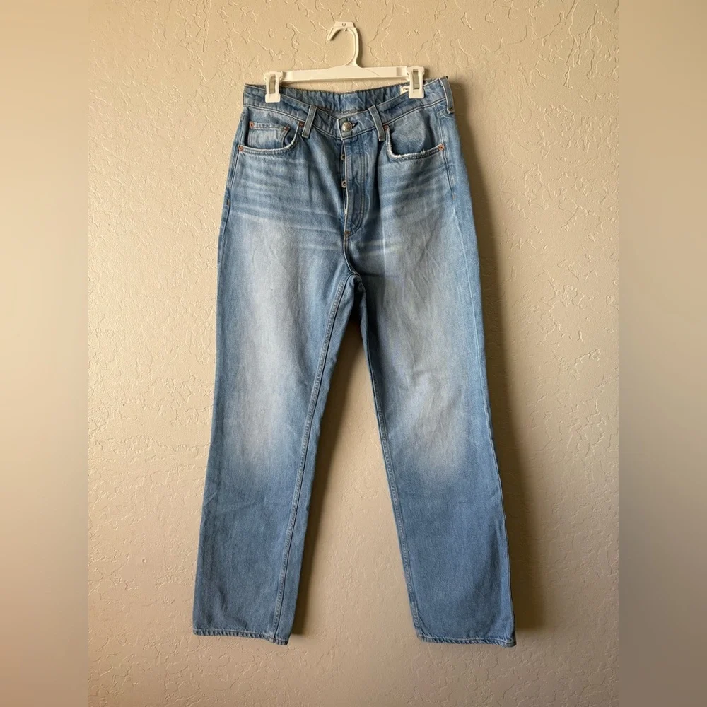 rag & bone Light Blue Straight Jeans - Picture 2 of 8